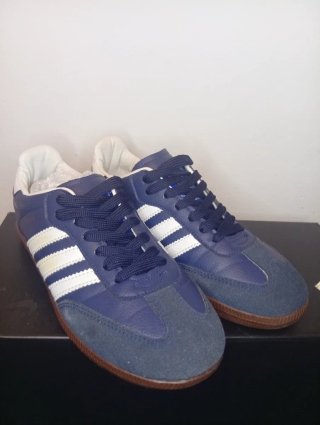 Adidas Samba Azul Marino y Blanco