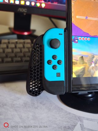 Suporte Vertical TATE + Grip 3D para Switch