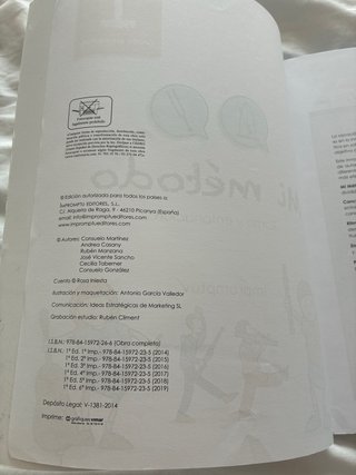 Libro Mi método 1 Ritmo y entonación. Falta el CD