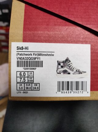 Vans Sk8-Hi T38 floreali