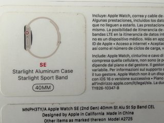 Apple Watch SE 2ª Gen Multicolor/Plata