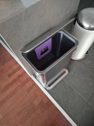 Cubo de Basura Simplehuman 55L Acero
