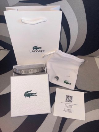 Pulsera Lacoste Hombre Plata