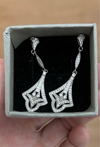 Pendientes Art Nouveau/Deco Plata