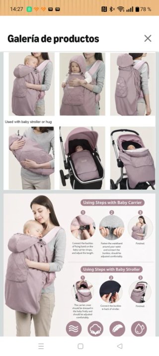 Funda de Invierno para Mochila Bebé Bebear