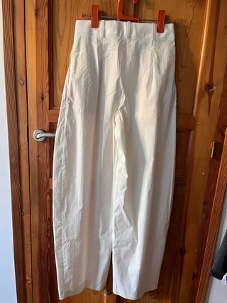 Pantalón Mango Kasha Blanco Talla 34