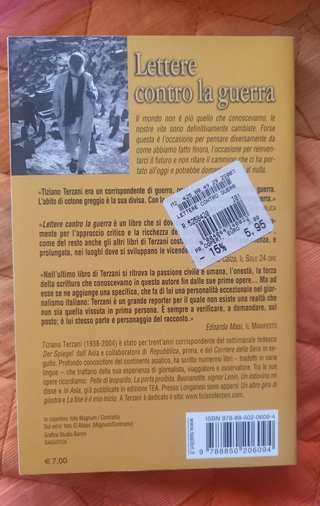 Lettere contro la guerra - Tiziano Terzani