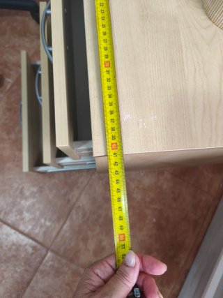 Cajonera de madera 3 cajones 55 cm dr alto