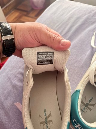 Zapatillas Calvin Klein Beige y Turquesa