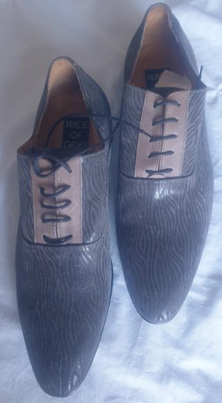 Scarpe eleganti Prince of Wales grigie