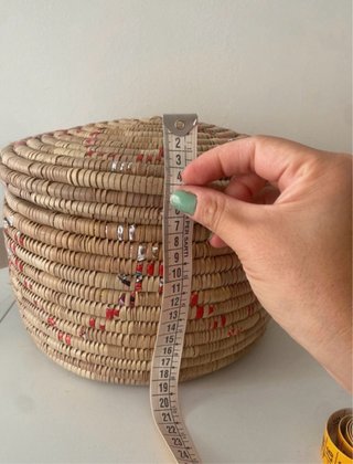 Cesta de mimbre con tapa
