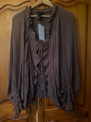 Blusa frunces zara talla unica ZW collection