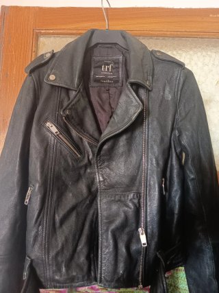 Chaqueta de cuero Zara TRF