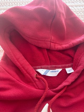 Sudadera Adidas Roja con Capucha