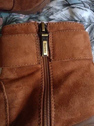 Botines de ante Marrones con tacón