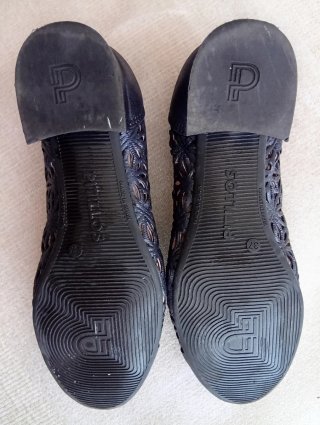Zapatos Pitillos Azules Talla 37