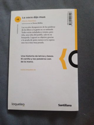Libro infantil La vaca que mua