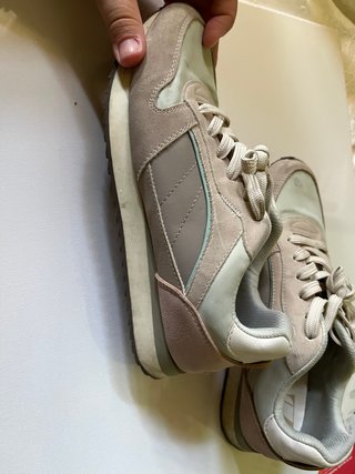 Zapatillas Zara Beige y Rosa Mujer