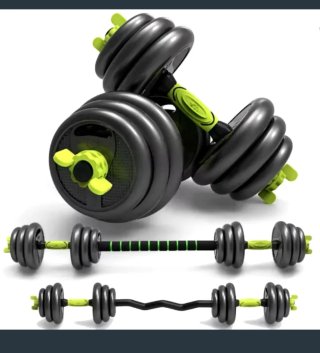 Set de Mancuernas Ajustables 30kg 4 en 1