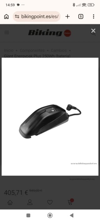 Batería Giant EnergyPak Plus 250Wh