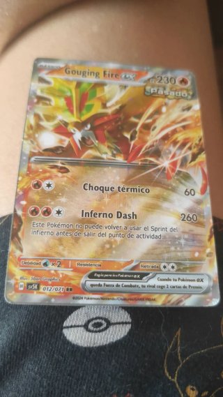 Carta Pokémon Gouging Fire