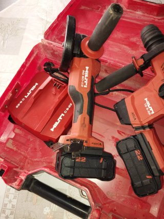Conjunto Hilti Martillo TE 6-22 y Radial AG 6D-22