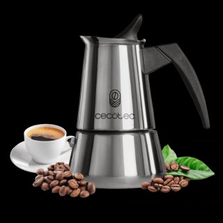 Cafetera Italiana Cecotec de Acero Inoxidable