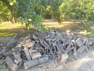 Leña para chimenea o barbacoa