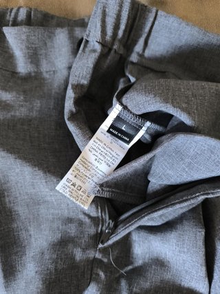 Pantalón Ancho Gris SHEIN Talla L