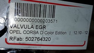 VALVULA EGR OPEL CORSA D Color Edition