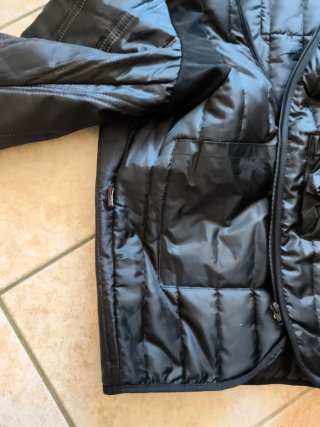 Forro interior negro para chaqueta de moto