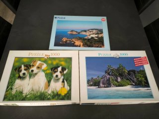 Lote de 3 Puzzles de 1000 piezas