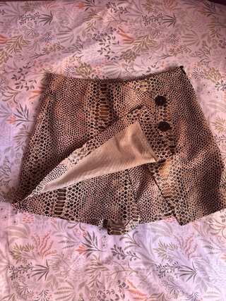 Falda pantalón Zara estampado serpiente Talla S