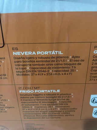 Nevera Portátil Crivit 25L