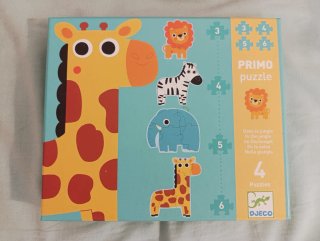 Set de 4 Puzzles Djeco para Bebés. 1 año