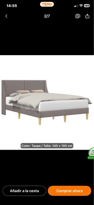 Cama 140x190 cm