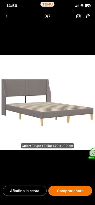 Cama 140x190 cm