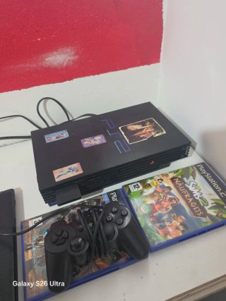 Ps2 mas 3 juegos, cables y memoricard