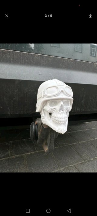 Cubre Bola de Remolque Calavera Biker
