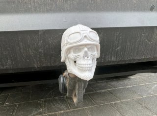Cubre Bola de Remolque Calavera Biker