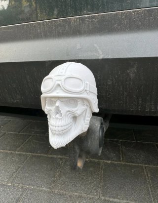 Cubre Bola de Remolque Calavera Biker