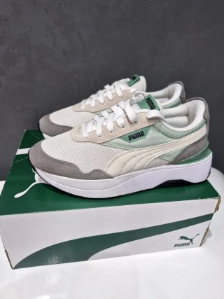 Zapatillas Puma Mujer Verde y Blanco