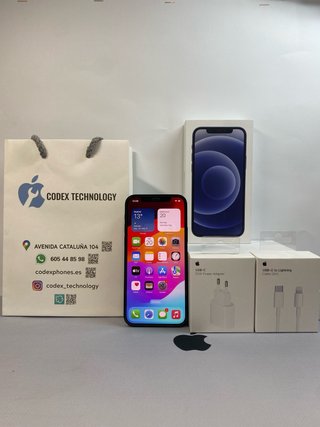 IPHONE 12 NEGRO BATERIA 100% IMPOLUTO