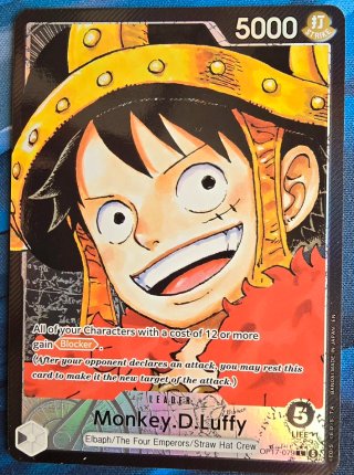 Carta One Piece TCG Monkey D. Luffy OP17-079 AA