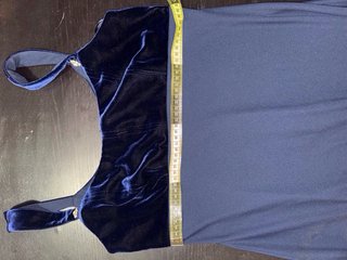 Vestido largo azul de fiesta