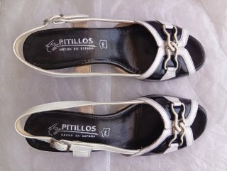 Sandalias Pitillos Bicolor Talla 37