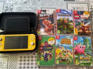 Nintendo Switch Lite + 6 Juegos