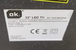 TELEVISOR LED NEGRO