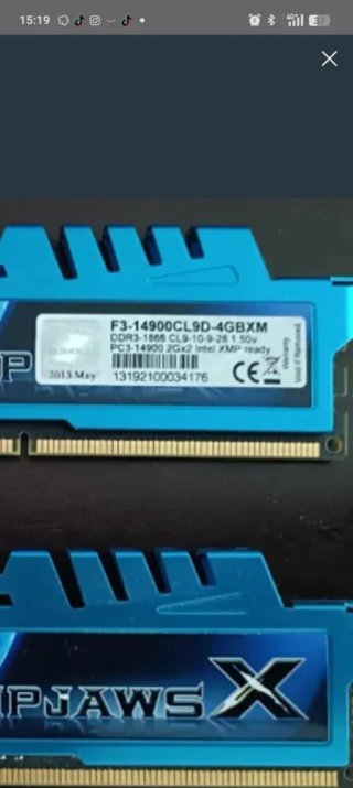 Memoria RAM G.Skill Ripjaws X DDR3 4GB (2x2GB)