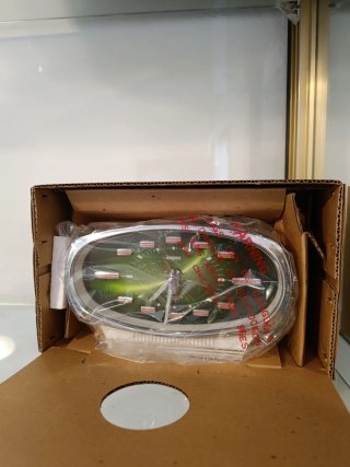 Reloj Despertador Impex Plateado y Verde vintage